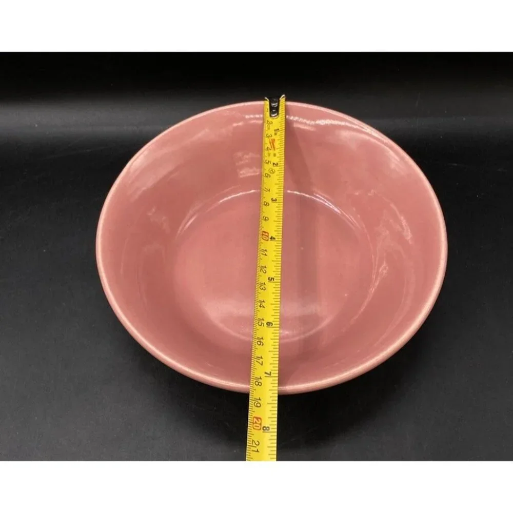 Bauer Pottery USA Dusty Rose Pink Soup Bowl 7.25”